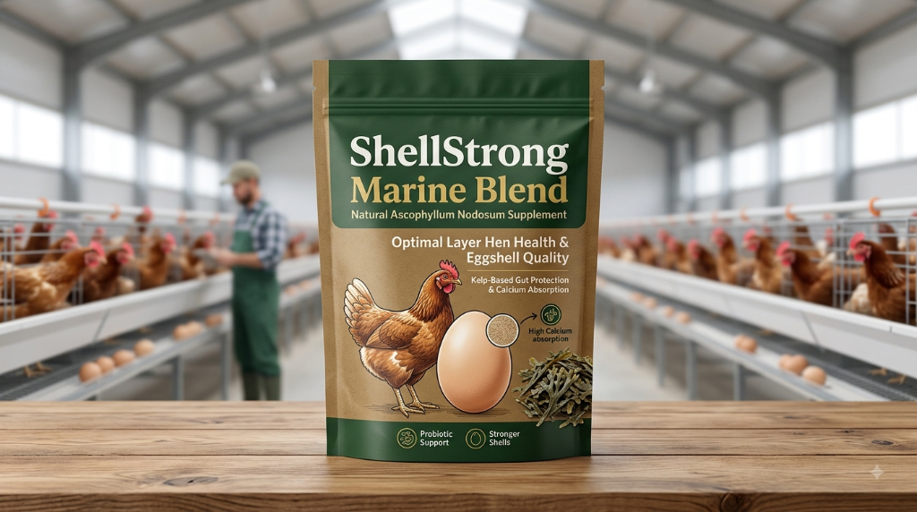 ShellStrong Marine Blend — layer hen gut health and eggshell quality